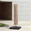 PURPLE LEAF Telo protettivo per ombrellone da giardino, 3 x 3 m, resistente al vento, anti-UV, copertura per ombrelloni da esterno con asta e cerniera, 255 x 62 cm, beige