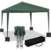 WOLTU Gazebo 3x3m Pop up Tendone Pieghevole con sacchi di sabbia Verde
