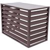 unmjgybc Copertura Premium Alluminio Marrone Piano SUP L100*W50*H70(1.5P) - Lega di Alta qualità Anti-Corrosione Vita Lunghezza Prolungata - per Condizionatori e Pompe