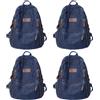 Generic Zaini Jeans Vintage, Zaino in Denim per Uomini e Donne, Zaino Scuola con Porta Laptop, Zaino Retrò 32x13x38 cm