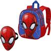 KARACTERMANIA Marvel Zaino Maschera, 24 x 27 cm, Capacità 6 L, Rosso Spiderman