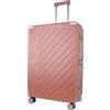 JLY Valigia Rigida 100% Policarbonato Senza Cerniera, Trolley da Viaggio con Doppio Lucchetto TSA, 4 Ruote Girevoli e Manico in Lega di Alluminio, Bagaglio da Stiva (Rosa Bubblegum, L (77cm 97L))