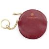 A.G.SPALDING & BROS POURSE PORTACHIAVI IN PELLE STAMPA CHICCO RISO CON CATENA E ANELLO CHIUSURA CON ZIP