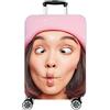 Ferocity Personalizzato Elegante Coperture per valigie con la Tua Foto Cover Proteggi Valigia Suitcase Copri Valigia Anti-Polvere S 18-22 Foto [083]