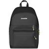 Invicta Zaino Scuola American Plus City, Nero, Zaino Mono Scomparto con Tasca Porta PC 13'', 23 L, Zaino Scuola Superiore, Università e Tempo Libero, Per Ragazza e Ragazzo