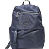COVERI COLLECTION Zaino in Nylon Unisex con Tasche Frontali e Laterali, Tracolla Regolabile, Accessori Bruniti, 28x14x38 cm, Colore Blu