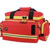 tee-uu MUC-M borsa di emergenza rossa | borsa di primo soccorso | borsa di salvataggio | grande dimensione | scomparto principale da 16,5 litri | qualità comprovata | tracolla | imbottita | dispenser