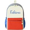 Generisch Zaino personalizzato per bambini, ricamato con nome, per la scuola elementare, impermeabile per ragazze e ragazzi, grande 41 cm x 28