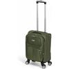 Or&My Trolley Semi-Rigido 50x33x23 cm in Poliestere Resistente Espandibile con 4 Ruote Doppie Rimovibili - Valigia Bagaglio a Mano da Cabina per Viaggi Brevi e Weekend (Mod.214-1, Verde)