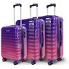 Blade Set di 3 valigie espandibili - Valigia rigida trolley - Valigia leggera in ABS + PC con serratura TSA - 4 ruote rotanti - Set di 3 valigie da viaggio, Lilla, Set, valigetta