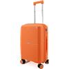 NPLE Valigie Trolley Bagaglio A Mano S-20 Ultraleggero in 100% PP. Doppia Ruota Zip Antifurto Realizzato in resistente polipropilene disponibile in 3 misure (Arancione, 20"- 55 X 40 X 20 cm)