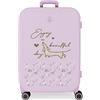 Enso Beautiful day Valigia media Viola 48x70x28 cm ABS rigido Chiusura TSA integrata 79L 4.32 kg 4 Doppie ruote