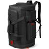 Lyweem Grande borsone da viaggio, 70 l, borsone da palestra resistente con scomparto per scarpe per uomini e donne, zaino sportivo per viaggi e viaggi, nero, 24 Inch, Borsone da viaggio, zaino da