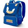 Sonic The Hedgehog - SEGA Sega-Sonic Sight-Zaino Espandibile EXP, Blu, 30 x 45 cm, Capacità 28 L