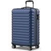 NUMADA - Valigia Media Upfly 18Kg Upfly 24' ABS (63x39,5x26,8cm) con chiusura a combinazione e 4 ruote doppie a 360 | Resistente | Leggera | Interni a scomparti | Blu Navy