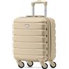 Flight Knight Set Di 2 Valigia A Mano Grande 56x45x25 Cm Easyjet E British Airways - Approvata E Testata - 2 Ruote - Valigia Da Cabina In Tessuto Ultraleggera E Resistente