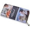 kaululu Portafoglio Personalizzato da Donna con Foto e Nome Portafoglio in Pelle PU con Scomparto Monete con Cerniera per Mamma, Nonna Regalo Festa della Mamma (A3)