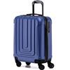 Flight Knight Premium Valigia Da Cabina Leggera Rigida - 8 Ruote Girevoli - Lucchetto Tsa Integrato E Porta Usb - Bagaglio Approvato Per 100+ Compagnie Aeree Tra Cui Ryanir (Priorità) - 55x40x20cm