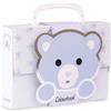 Colourbook Mini Valigetta Set Cancelleria Bambini Coccolotti, Kit Con Pennarelli Evidenziatori Gomme E Colla, Valigetta Rigida Portatile 23x16x17 Cm, Regalo Compleanno E Scuola, Classic Lilla