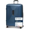 REDOLZ trolley rigido L+ extra grande | 52 x 34 x 77 cm | espandibile con soffietto da 123 a 140 litri | ultra leggero solo 4,4 kg (Essentials 14)