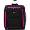 Flight Knight Valigia Da Cabina Easyjet (Overhead) Borsa Leggera Grande Con 2 Ruote Approvata Ideale Per Viaggi In Aereo 56x45x25 Cm