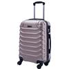 R.Leone Ryanair 55x40x20 cm Valigia Trolley Bagaglio a mano 4 Ruote rimovibile Ultraleggero in ABS Autonomo 20263N (Rose Gold, 2026 55X40X20cm)