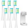 Generisch Testine di ricambio per Oclean Flow/X/X PRO/F1/One/Air 2 Sonic Electric Toothbrush DuPont Blue Green Soft Bristle Nozzles (bianco, S)