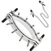 BDSMJOY divaricatore per labbra da donna con morsetti per capezzoli, set di dilatatori per donne SM giocattoli sessuali estremi per coppie, giocattoli BDSM estremi per donne schiave