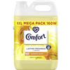 Comfort Fresh Sunshiny Days Ammorbidente per tessuti con tecnologia di fragranza attivata dal movimento, 100 giorni di freschezza, 160 lavaggi (4,8 l)
