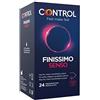 Control Preservativi Finissimo Senso. Scatola da 24 preservativi più sottile, maggiore sensibilità, lubrificati, sesso sicuro. Goditi i conservativi con vestibilità perfetta per un rapporto sicuro.