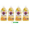 Beni Culinari 4 ammorbidenti concentrati Chanteclair, fiori d'arancio e narciso, 57 lavaggi, 1140 ml + portachiavi Beni Culinari 0