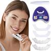 Brigtviee 2 Paia Di Faccette Dentali Perfect Smile Superiori E Inferiori, Faccette Denti Finti Cosmetiche A Clip, Protesi Dentale Temporanee Sbiancanti A Scatto Per Uomini E Donne