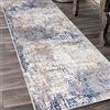 Mazovia Tappeto - Passatappeti Moderni - Pelo Corto, Morbido - Per Ingresso, Ingresso Camera, Da Letto, Cucina, Corridoio - Motivo Astratto - Collezione Portland - Grigio Blu 4-100 x 200 cm