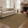 GENIMO Tappeto Interno Esterno Effetto Sisal Minimalista, Tessitura Piatta in Polipropilene Lavabile Antiscivolo Resistente alle Intemperie, Marrone Scuro per Balcone Terrazza Soggiorno Cucina 160x230 cm