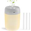 Kissleaf 650 ml, mini umidificatore per camera da letto/cameretta dei bambini/piante, 15 H, lunga durata, 28 dB, silenzioso, batteria di tipo C, umidificatore elettrico (grigio)