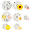 Neikafan 8 Stampi in Silicone 3d a Forma Di Girasole Margherita Fiori Miniaturizzati per Cioccolato Set di Stampi fai da te per Decorazioni con Glassa Cioccolato Torte Sapone e Caramelle