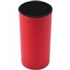 WAZUBC Ceppo Universale Rotondo per Coltelli, Porta Coltelli Universale Senza Coltelli Piccolo Organizer Salvaspazio per Controsoffitto (rosso)