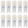 Jiotouhu G9 LED bianco caldo 3000 K, lampadina G9 LED, 3 W, lampadina alogena da 30 W, 300 lumen, angolo di 360 gradi, senza sfarfallio, non dimmerabile, per lampadari interni, confezione da 10