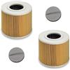 Trade-Shop 2 filtri a cartuccia con vite di chiusura per Kärcher 6.414-789 6.414-789.0 NT 27/1 ME Professional NT 48/1 TE Professional NT 27/1 ME 1.428-101.0 NT 27/1 ME Professional 1.428-106.0