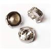 Vsadsau Rivoli - Pietre e cristalli trasparenti con strass cuciti sul retro, per cucito, fai da te, con artiglio argentato, 10 mm, 15 pezzi