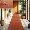 TT Home Tappeto Salotto Pelo Corto Monocolore Design Moderno Lavabile, Colore: Arancia Scuro, Dimensione:60x100 cm
