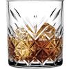 Pasabahce 52810 Timeless - Tumbler in vetro da whisky con cristalli, altezza 8,3 cm, 205 ml, 6 pezzi, design retrò