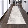 Teppich-Traum Tappeto da salotto moderno | lucido e di alta qualità | in blu e bianco, 80 x 300 cm