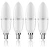 yiizon LED E14 12W lampadine a candela, 100W equivalenti a incandescenza, 6000K Bianca Freddo, 1200LM, CRI>80+, non dimmerabile(4 pezzi)