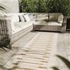 Interiyou Tappeto da esterno resistente alle intemperie Kano - Passatoia 70x200 cm Crema/Beige - Motivo geometrico - Resistente ai raggi UV per esterni: balcone, terrazza, giardino o cucina