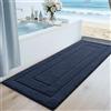 DEXI Tappeto Bagno 60 x 150 cm, Tappetino in Microfibra, Tappeti Assorbente Antiscivolo, Soffice Tappetini Doccia, Lavabile in Lavatrice, Blu Reale