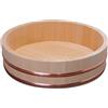 TIKUSAN Hangiri - Vasca per mescolare riso, in legno, con fascia in rame, realizzata in Giappone, per sushi e riso, 33 cm