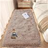 GOUTUI Tappeto Salotto Peluche Lavabile 100 x 130 cm Soffice Antiscivolo Tappeto Della Camera da Letto Aspetto Pelliccia Super Morbida Adatto per Soggiorno Camera da Letto e Cameretta, Beige
