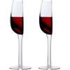 Jingyash 2 Pezzi Mezzo Bicchiere di Vino, 140ml Calici da Vino Bicchieri da Champagne Trasparenti, Calici da Champagne Bicchieri da Cocktail Succo di Frutta, Bicchieri Calice Vino per Feste Bar Casa