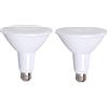Bulbright Confezione da 2 lampadine LED Par38 da 18 W, riflettore PAR con attacco E27, luce bianca calda e morbida, 2700 K, 1800 lumen, ricambio alogena da 150 W (3000 K bianco caldo)